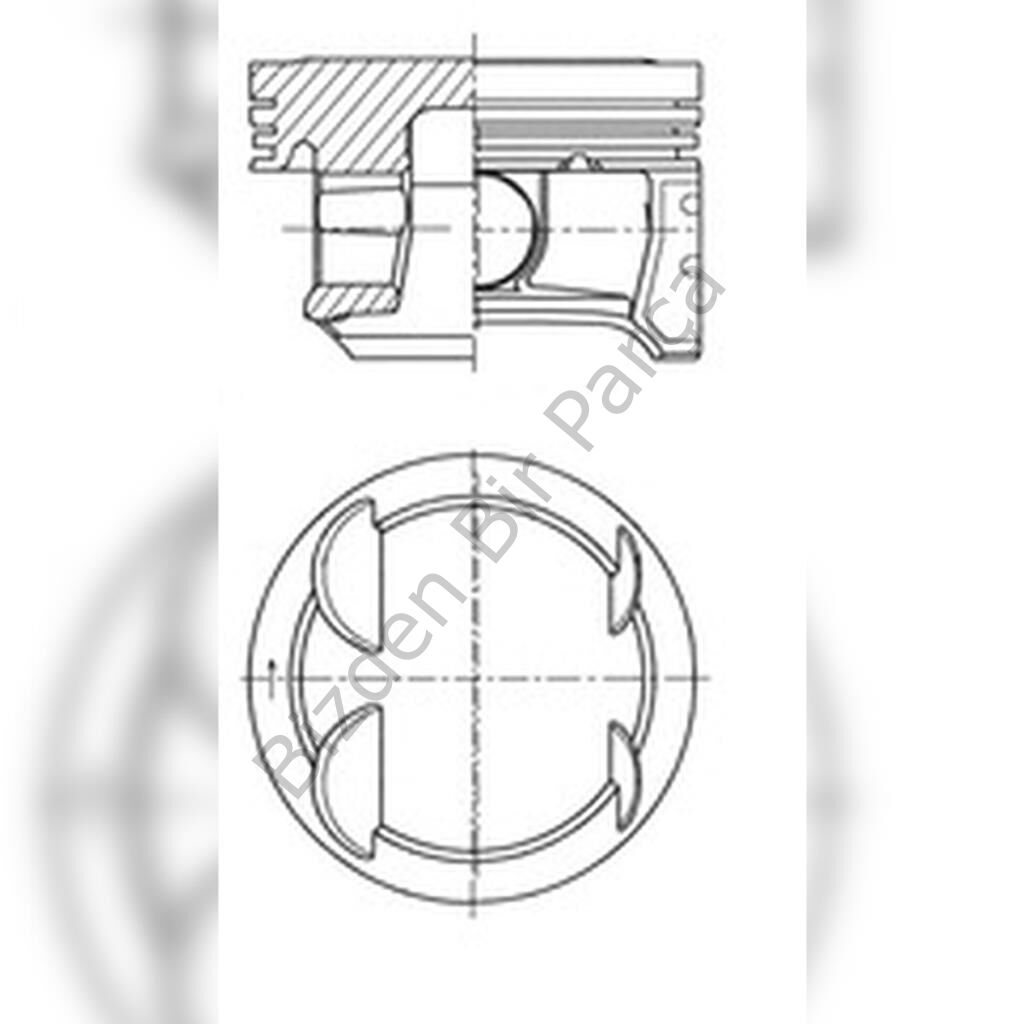 PİSTON-SEKMAN CORSA D-AVEO T300 1.2 16V A12XER STD - TAKIM