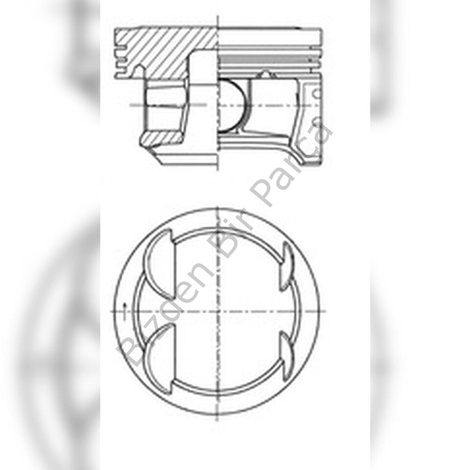 PİSTON-SEKMAN CORSA D-AVEO T300 1.2 16V A12XER STD - TAKIM