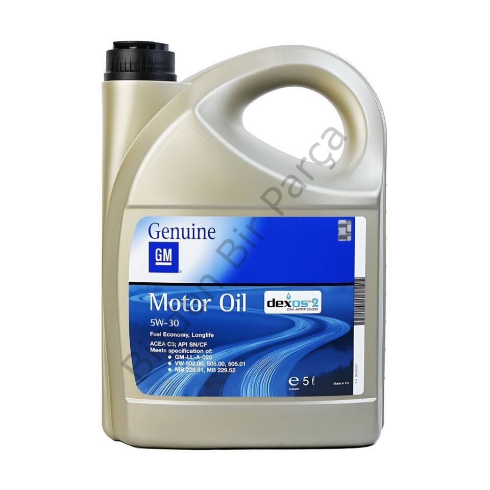 MOTOR YAĞI DEXOS 2 GM 5W30  5 LİTRE  GM