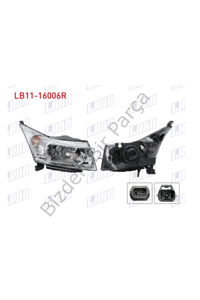 FAR SAG ICI KROM MOTORLU CHEVROLET CRUZE 2009-2012