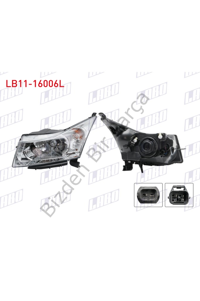 FAR SOL ICI KROM MOTORLU CHEVROLET CRUZE 2009-201