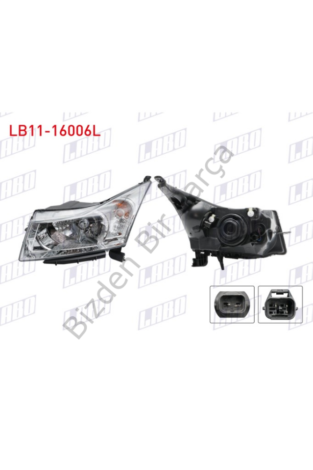 FAR SOL ICI KROM MOTORLU CHEVROLET CRUZE 2009-201