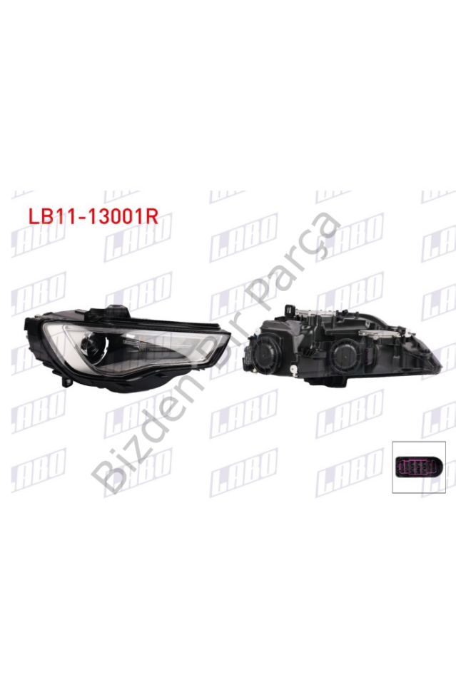 LABO FAR SAĞ XENON MERCEKLİ LEDLİ A3 2013-