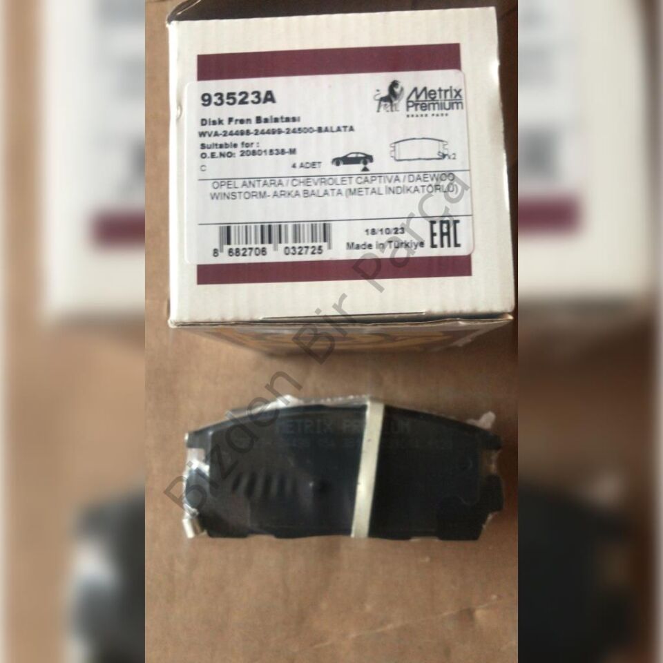 ARKA FREN BALATASI ASTRA J (2009>) ASTRA J GTC (20